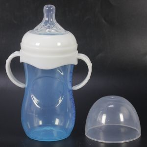 260ML/330ML  Natural Bottle Newborn Feeding Natural Feeding Bottle baby bottle with handle Newborn Infant Feeding Bottle Silicone Nipple BPA Free [ Merchandise777 ]