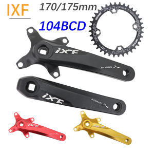 IXF ข้อเหวี่ยง MTB สแควร์ขาจานจักรยาน104bcd Deckas ห่วงโซ่170มม.Hollowtech 30T 32 34 36 38ฟันจักรยานเสือภูเขา1X2X3X3ความเร็ว