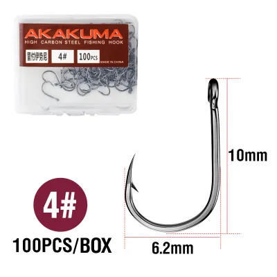 100 Pcs Fishing Hook Stainless Set Barbed Fishing Hooks Fishing Accessories Fish Hook Fishing Lure