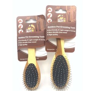 แปรงหวีขนสุนัขและแมว หวีแปรง2 ด้าน ทำจากไม้ไผ่แท้ made from bamboo 100%