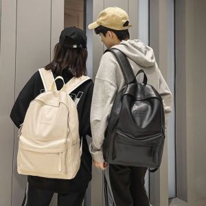 THOMA จุได้มาก กระเป๋าเป้หนังผู้ชาย กระเป๋าหลายช่อง สไตล์เกาหลีแบบ กระเป๋าสำหรับเดินทาง ง่ายๆ กันน้ำกันน้ำได้ กระเป๋านักเรียนสำหรับวัยรุ่น เด็กชายเด็กหญิง