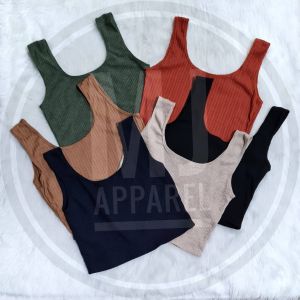 Korean Square Neck Knit Tank Top