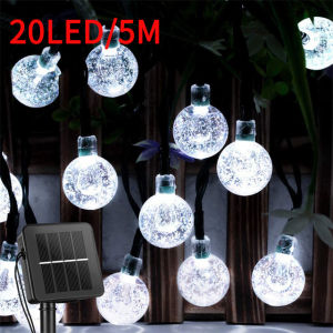 100LED Solar crystal ball string lights 12M Outdoor Fairy Lights Christmas Garden Waterproof lights