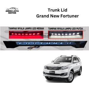 Trunk Lid Belakang Grand New Fortuner 2008-2015 4 Fungsi Warna Hitam
