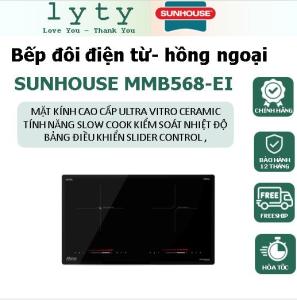 BẾP ĐÔI HỒNG NGOẠI ĐIỆN TỪ SUNHOUSE MMB568-EI. ĐẸP-BỀN-SANG-BẢO HÀNH CHÍNH HÃNG TOÀN QUỐC