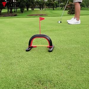 PGM Golf Putting Arch Putting Practice Device Adjustable Difficulty Elastic Rope Return Ball Indoor Training