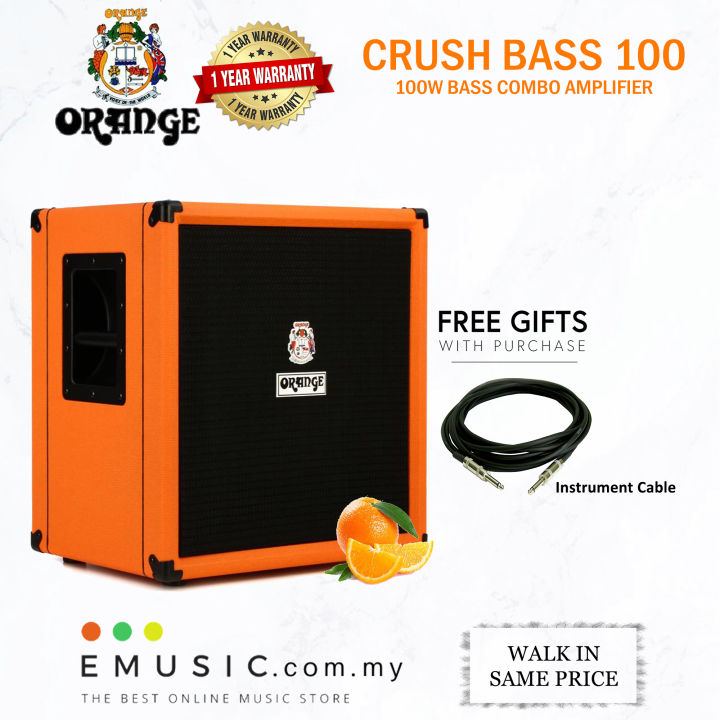 Orange Crush Bass 100 1x15 100w 100 Watt Bass Combo Amplifier Bass 100