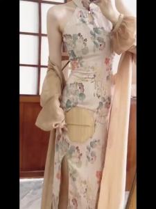 sườn xám Váy Body Sườn xám cách Tân sườn xám trung hoa sườn xám cách tân Sườn Xám Trung Hoa Đầm cưới sường xám Đầm cổ tàu Sườn xám dài Đầm Trung Hoa váy cổ