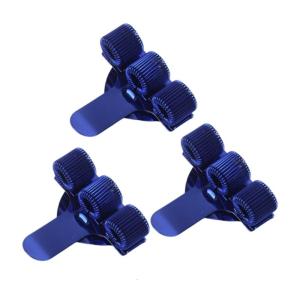 3 cái đựng bút bằng kim loại với kẹp túi cho y tá bác sĩ ba lỗ hộp đựng bút chì với điều chỉnh mùa xuân Nhẫn