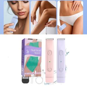 Điện phụ nữ lông trên cơ thể máy cạo râu 2 trong 1 tông đơ có thể sạc lại cho lông mu nách mặt có thể giặt thiết bị cạo lông