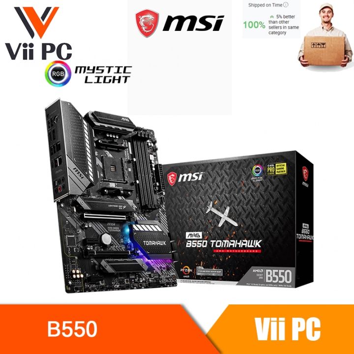 MSI MAG B550 Tomahawk MAX WIFI Support for 3rd Gen AMD Ryzen