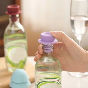 LZHDP MALL Pine Tree Shape Bottle Stopper Silicone Anti-slip Beverage Bottle Opener Creative Removable Multi-functional Bottle Opener Kitchen