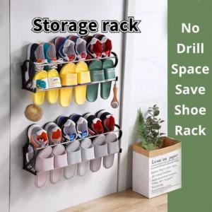 Door Back ShoeRack Wall Mounted Slipper Organize Storage Stand hanging shoerack lagayan ng tsinelas