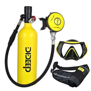 【RTS】DIDEEP PRO Peralatan olahraga selam profesional Kapasitas 1L-2L tabung selam Perangkat snorkeling tangki paru-paru untuk menyelam 20-30 menit alat selam tabung Tuba menyelam mini lengkap lung tank for diving Penyelaman Bawah Air