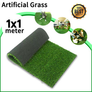 [LazMalli⚡] 1x1m Artificial Grass Roll - Waterproof & UV Resistant Fake Turf Mat for Garden Fast Shipping COD!