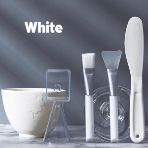Facial Makeup Tool Soft Diy Mask Beauty Facial Makeup Stick Spoon Bowl Soft Texture Non-Slip Bottom Face Set for Mask Mixing Bowl Set Girls Facial Skin Care Mask Mixing Tools Kit Women Beauty Supplies
