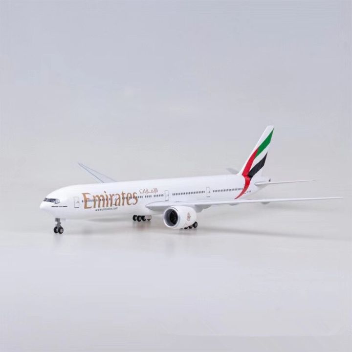 45CM 1/160 Scale Diecast Model A380/B777 Emirates Airways Boeing 777 Resin  Airplane With Light Toys Airline Collection Gifts Fan Lazada PH