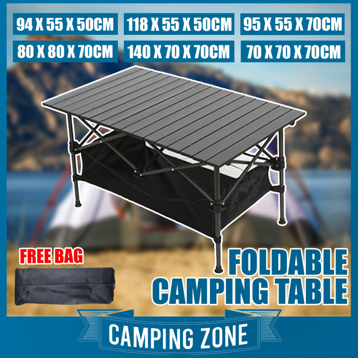 Outdoor Folding Camping Table With Net Portable Aluminum Table Foldable Outdoor Folding Camping Table With Net Portable Aluminum Table Foldable