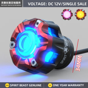 Spirit Beast Motorcycle Falling Protection Drop Resistance Holder With Led Shining Shock Absorber Cup Fall Protect Cool Styling
