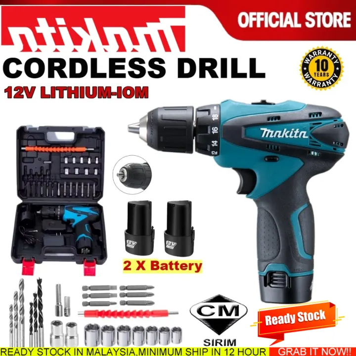 Virginex%E3%80%90In%20stock%E3%80%91Cordless%20Hammer%20Drill%20Multi-Function%20Makita%20Cordless%20Drill%20Screwdriver%20Impact%20Hand%20Drill%20%E7%94%B5%E9%92%BB%20Screwdriver%203%20in%201%20Strong%20power%20&Long%20Endurance%20lithium%20battery%20-%20Image%202