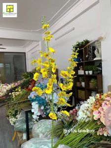 Hoa lan vũ nữ giả như thật hoa lụa đẹp cao cấp