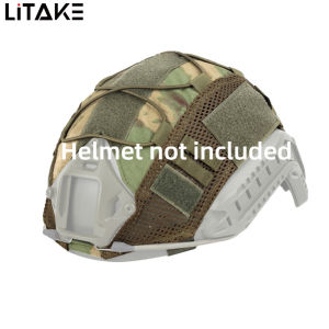 Litake Camouflage Helmet Cover With Quick Adjustable Buckle Helmet Case Outdoor Equipment (helmet Not Included)