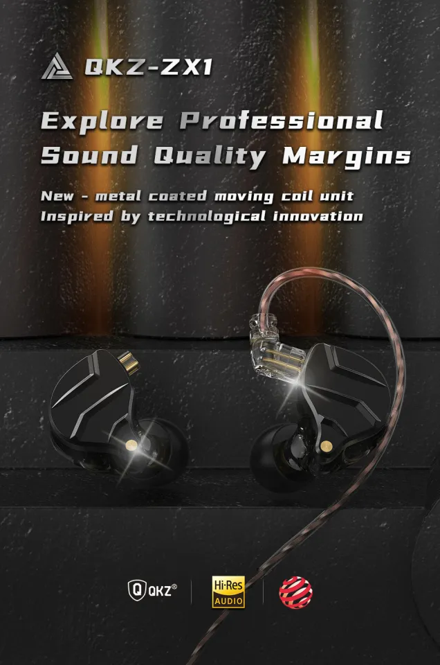 QKZ Tai Nghe Động Có Dây Kim Loại ZX1 Với Tai Nghe Nhét Tai Giao Diện