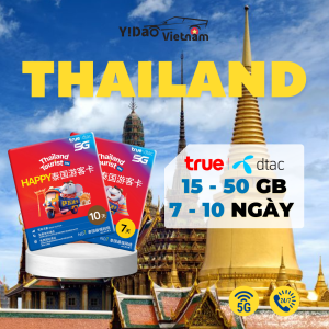 Thẻ truy cập mạng Sim Thái Lan 5 - 7 ngày sim du lịch Thái Lan gói dung lượng không giới hạn sim chưa kích hoạt