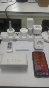 (HD1)Works with Tuya Brazil plug 16/20A WIFI socket adapter with power monitor with timing voice smart control outlet compatible with Alexa. Berfungsi dengan palam Tuya Brazil 16/20A penyesuai soket WIFI dengan monitor kuasa dengan saluran ke