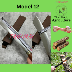 TANI MAJU / PISAU Pertanian Buatan Tangan Dengan Sarung – Model 12 & 14 (Pisau Kebun / Potong Kayu & Buluh)