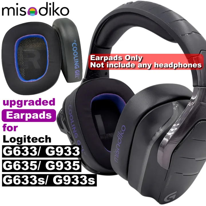 misodiko Headband/ Upgraded Ear Pads Replacement for Logitech G633