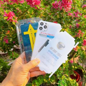 Combo cường lực tự dán chống nhìn trộm + ốp lưng + dán PPF full viền xs max xr 11 12 13 14 15 pro max