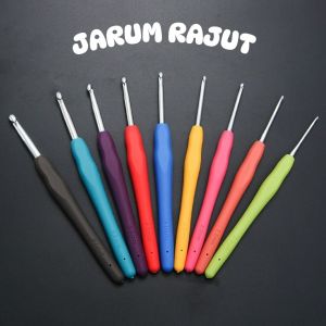 Hakpen Handle Silicon / Jarum Rajut ukuran 2mm - 10mm MG004