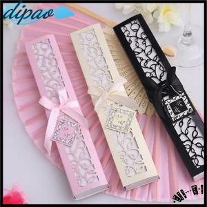 【dipao】 1pc Ivory Bridal Chinese Bamboo Silk Hand Fan Wedding Favors Guests Gifts Hot