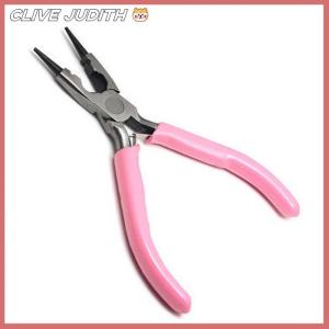 CISWGE Mini Pliers Diagonal Round Bent Needle Nose Handcraft Beading Insulated Cutter Pliers For Jewelry Making Tools