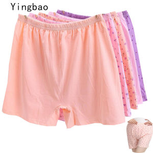 Yingbao Underwear Womens Cotton High Waist Ladies Panties boxer pants