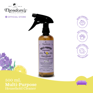 Theodores Multi-Purpose Cleaner 500ml (Lemon & Lavender Blend) - All Natural Cleaning Deodorizer