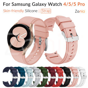 Zenia Thay Thế Thân Thiện Với Da 20Mm Dây Đeo Đồng Hồ Silicon Chính Hãng Dành Cho Đồng Hồ Samsung Galaxy Watch 3 4 5 Pro Classic LTE Bluetooth 40mm 41mm 42mm 44mm 45mm 46mm Watch4 Watch3 Watch5 Vòng Đeo Tay Đồng Hồ Thông Minh Thể Thao