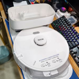 Robot hút bụi lau nhà INXNI X3 + 60 khăn. Lau xoay chuyên sâu máy trắng Quốc tế