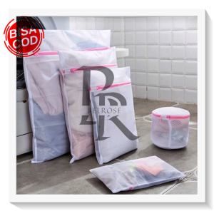 Laundry Bag Neaundry Bag Net Mesin Cuci 30x40 50x40 50x60Cmt Mesin Cuci 30x40 50x40 50x60Cm / Tas Londry Kantong Jaring Transparan Resleting Cucian Baju Kotor Kaos Kaki Pakaian Dalam