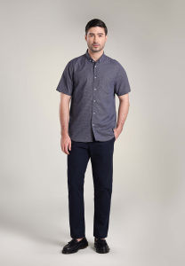 MOC Kemeja Lengan Pendek Pria REMARK - Black