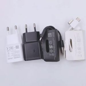 ซัมซุง 15W ปลั๊ก EU 9V1.67A ชาร์จเร็ว อะแดปเตอร์ไฟฟ้า สาย USB Type C สำหรับ Galaxy S8 S9 10 Plus A32 A22 A12 A13 A14 A15 A55 A54