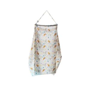 MOMI HOMI Nursing Apron Cotton Nursing Celemek Cover Kain Penutup Ibu Menyusui Bayi Motif Baby Apron
