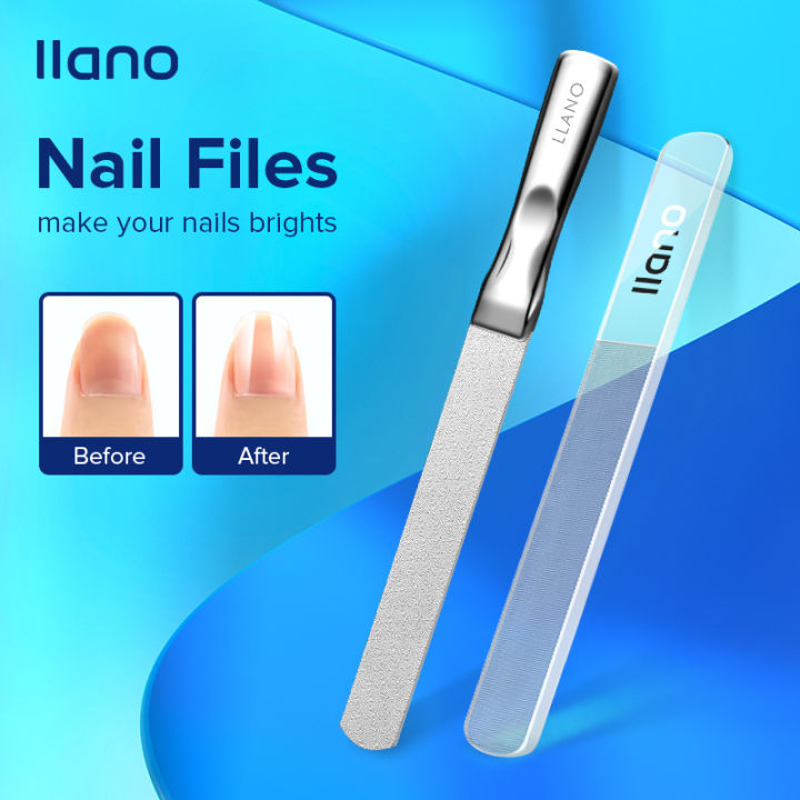 【Local Delivery】llano Double Sided Nano Glass Nail Files To Brighten ...