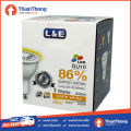 L&E หลอดไฟ ฮาโลเจน LED GU10 Dimmable 7W 220V (Warm White/ Cool White). 