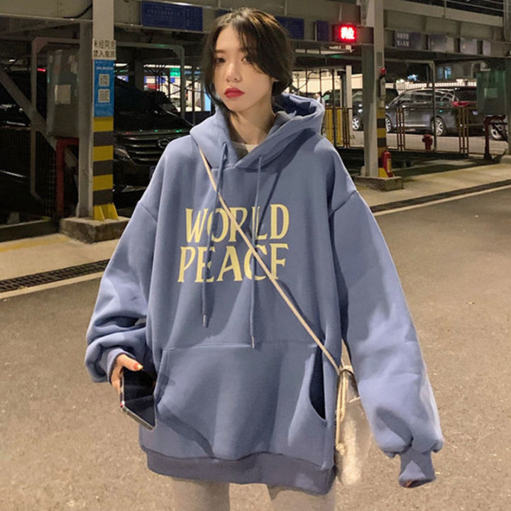 TOFASHIONS Korean Style Hoodie Women Oversized Hoodie Sweatshirt Fashion  Women Casual Coat Hoodie Perempuan Cute Hoodie for Girls Sport Top baju  perempuan murah cantik baju hoodie perempuan 21101304