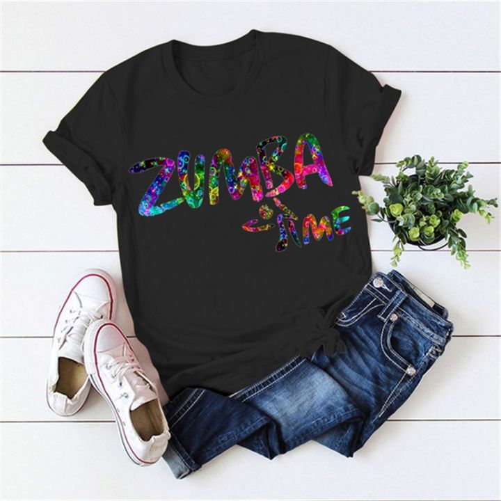 Rainbow Love Zumba Dance lover Print Women Tshirts Funny T
