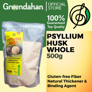 Greendahan Psyllium Husk Whole Organic 500g - Fiber Rich