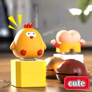 ใหม ่ คีย ์ บอร ์ ดพวงกุญแจ Fidget ของเล ่ น Woodfish Key +1 หมวกตลกเสียงปุ ่ ม Sounder พวงกุญแจ Creative Decompression ของเล ่ น