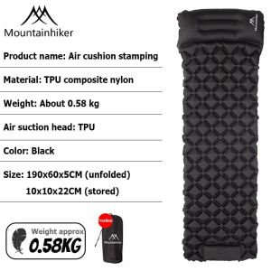 MOUNTAINHIKER Inflatable air bed double size with electric pump automatic portable foldable camping tent camping air bei